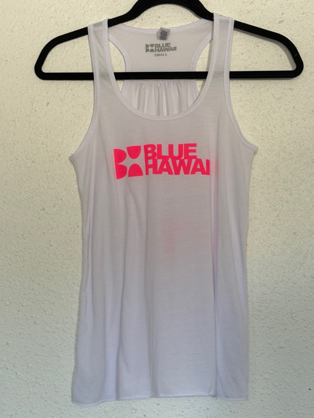 Blue Hawaii White Tank